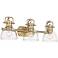 Duncan 24 1/2"W Brushed Champagne Bronze 3-Light Bath Light