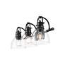 2_Duncan 24 1/2"W Matte Black Clear Glass 3-Light Bath Light more views