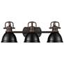 1_Duncan 3-Light Bath Vanity in Rubbed Bronze with Matte Black