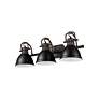 4_Duncan 3-Light Bath Vanity in Rubbed Bronze with Matte Black more views