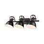 5_Duncan 3-Light Bath Vanity in Rubbed Bronze with Matte Black more views