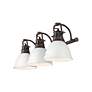 2_Duncan 3-Light Bath Vanity in Rubbed Bronze with Matte White more views