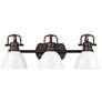 1_Duncan 3-Light Bath Vanity in Rubbed Bronze with White