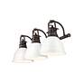 2_Duncan 3-Light Bath Vanity in Rubbed Bronze with White more views