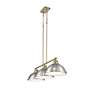 2_Duncan 3-Light Linear Pendant in Aged Brass with Pewter more views