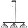 1_Duncan 3-Light Linear Pendant in Rubbed Bronze with Pewter