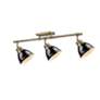 2_Duncan 3-Light Semi-Flush - Track Light in Aged Brass with Black more views