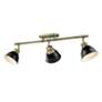 2_Duncan 3-Light Semi-Flush - Track Light in Aged Brass with Matte Black more views