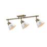 2_Duncan 3-Light Semi-Flush - Track Light in Aged Brass with White more views