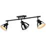 1_Duncan 3-Light Semi-Flush - Track Light in Matte Black with Chrome