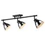 2_Duncan 3-Light Semi-Flush - Track Light in Matte Black with Chrome more views