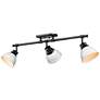 1_Duncan 3-Light Semi-Flush - Track Light in Matte Black with Matte White