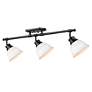 2_Duncan 3-Light Semi-Flush - Track Light in Matte Black with Matte White more views