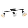 2_Duncan 3-Light Semi-Flush - Track Light in Matte Black with White more views