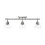 2_Duncan 3-Light Semi-Flush - Track Light in Pewter with Clear Glass more views