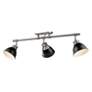 2_Duncan 3-Light Semi-Flush - Track Light in Pewter with Matte Black more views
