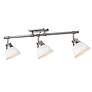 2_Duncan 3-Light Semi-Flush - Track Light in Pewter with Matte White more views