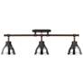 Thumbnail1 of Duncan 3-Light Semi-Flush - Track Light in Rubbed Bronze with Chrome