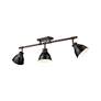 2_Duncan 3-Light Semi-Flush - Track Light in Rubbed Bronze with Matte Black more views