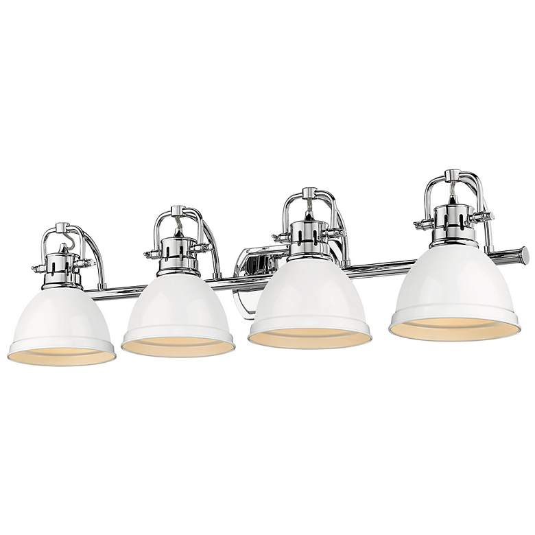 Image 1 Duncan 33 1/2" Wide Chrome 4-Light Vanity Bath Light