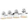 1_Duncan 33 1/2" Wide Chrome 4-Light Vanity Bath Light