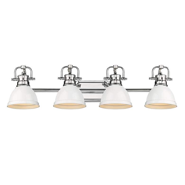 Image 2 Duncan 33 1/2" Wide Chrome 4-Light Vanity Bath Light more views