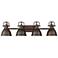 Duncan 33 1/2" Wide Rubbed Bronze 4-Light Bath Light