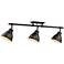 Duncan 35 3/8" Wide Rubbed Bronze 3-Light Semi-Flush With Rubbed Bronz