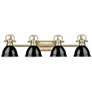 1_Duncan 4-Light Bath Vanity in Aged Brass with Black