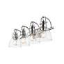 2_Duncan 4-Light Bath Vanity in Chrome with Clear Glass more views