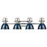1_Duncan 4-Light Bath Vanity in Chrome with Matte Navy