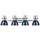 Duncan 4-Light Bath Vanity in Chrome with Matte Navy
