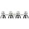 Duncan 4-Light Bath Vanity in Pewter with Chrome