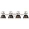 Duncan 4-Light Bath Vanity in Pewter with Rubbed Bronze