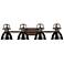 Duncan 4-Light Bath Vanity in Rubbed Bronze with Black