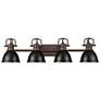 1_Duncan 4-Light Bath Vanity in Rubbed Bronze with Matte Black