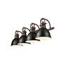 2_Duncan 4-Light Bath Vanity in Rubbed Bronze with Matte Black more views