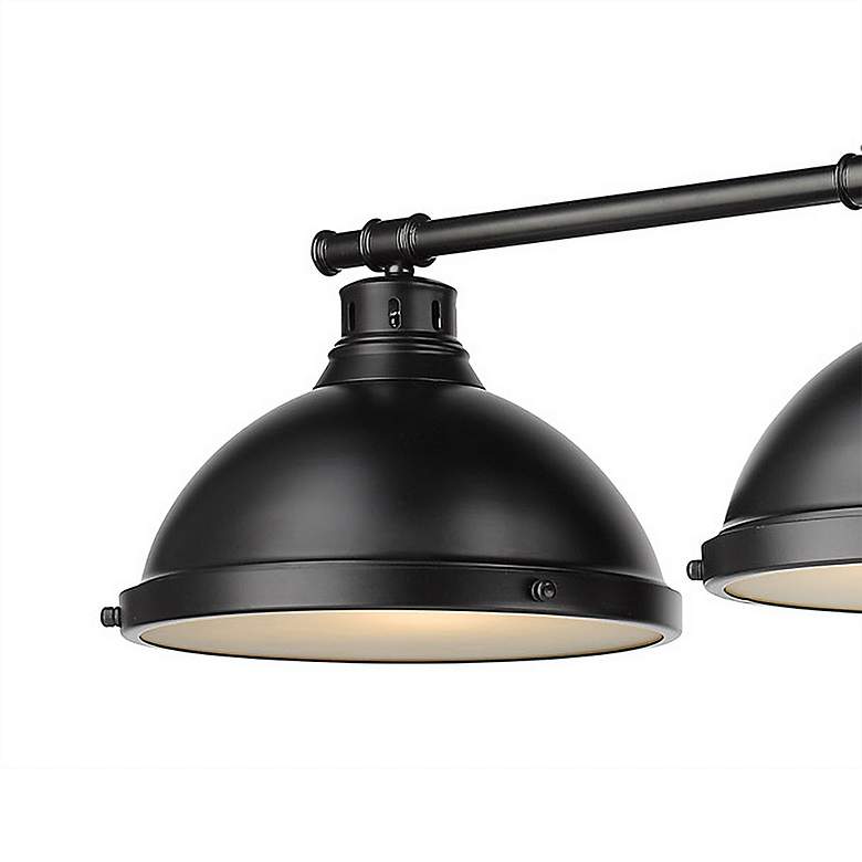 Image 4 Duncan 40 inch Wide 3-Light Linear Pendant in Matte Black with Matte Black more views
