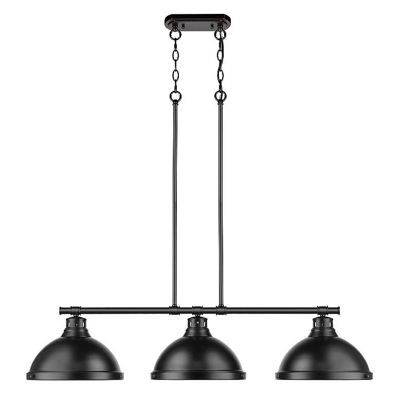 Image 5 Duncan 40" Wide Matte Black 3-Light Linear Pendant more views