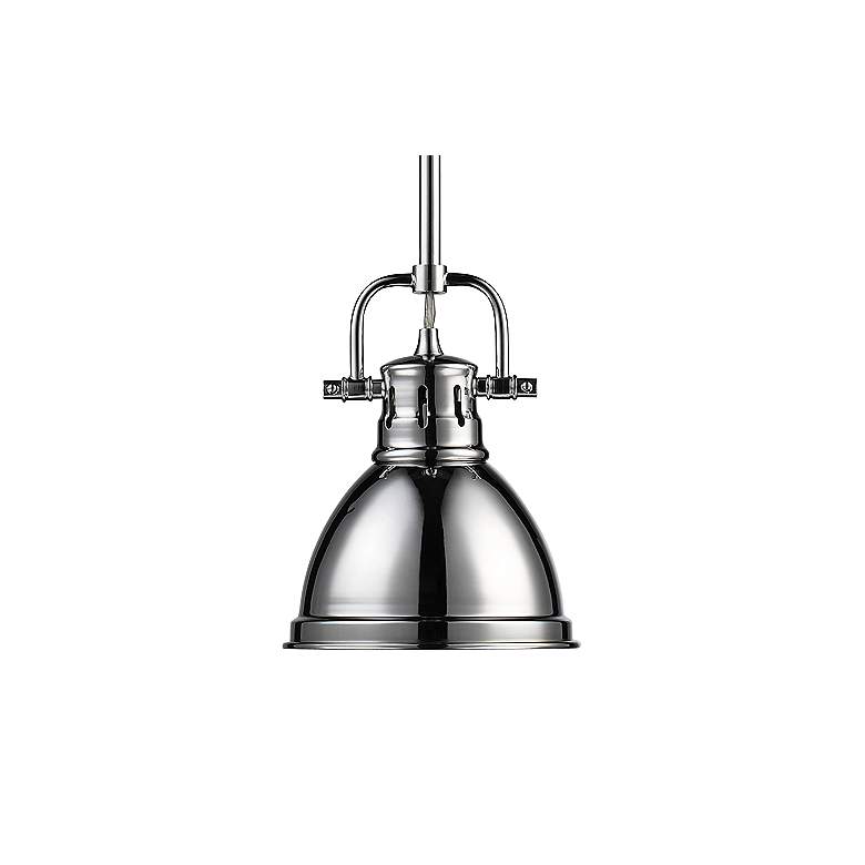 Image 1 Duncan 6 1/2" Wide Chrome Mini Pendant