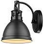 Thumbnail2 of Duncan 6 1/2" Wide Matte Black 1-Light Wall Sconce with Matte Black more views