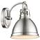 Duncan 6 1/2" Wide Pewter 1-Light Wall Sconce with Pewter