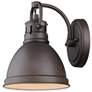 Duncan 6 1/2" Wide Rubbed Bronze 1-Light Wall Sconce with Rubbed Bronz