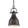 Duncan 8 7/8" Wide Rubbed Bronze Mini Pendant with Rubbed Bronze Shade