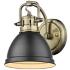 Duncan 8 1/2" High Aged Brass Wall Sconce