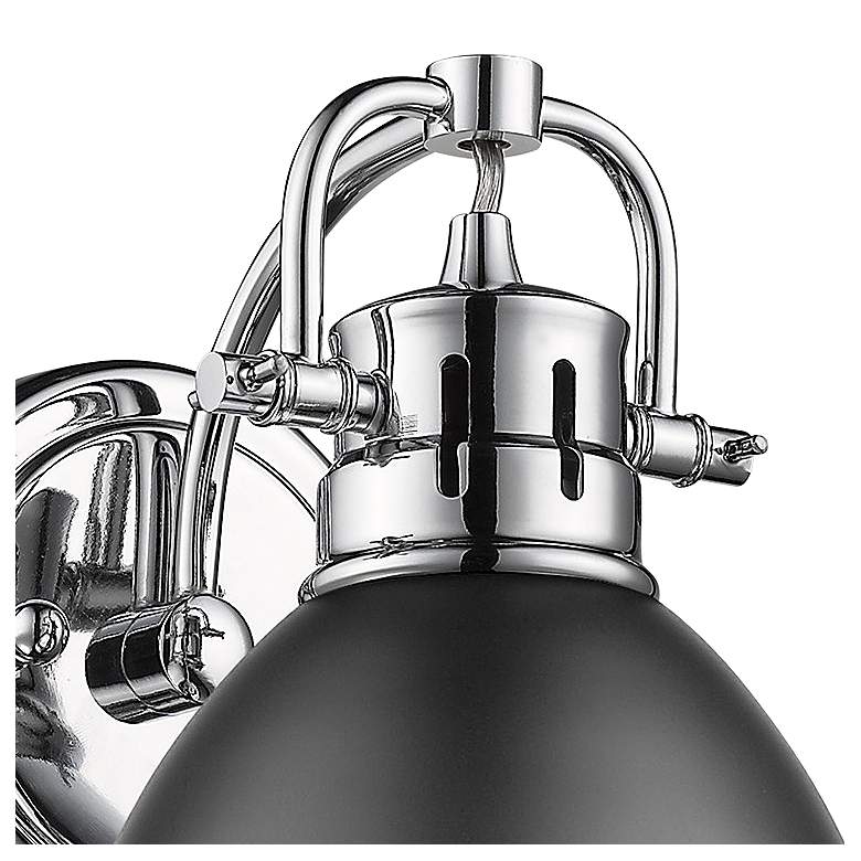 Image 2 Duncan 8 1/2" High Chrome Wall Sconce more views