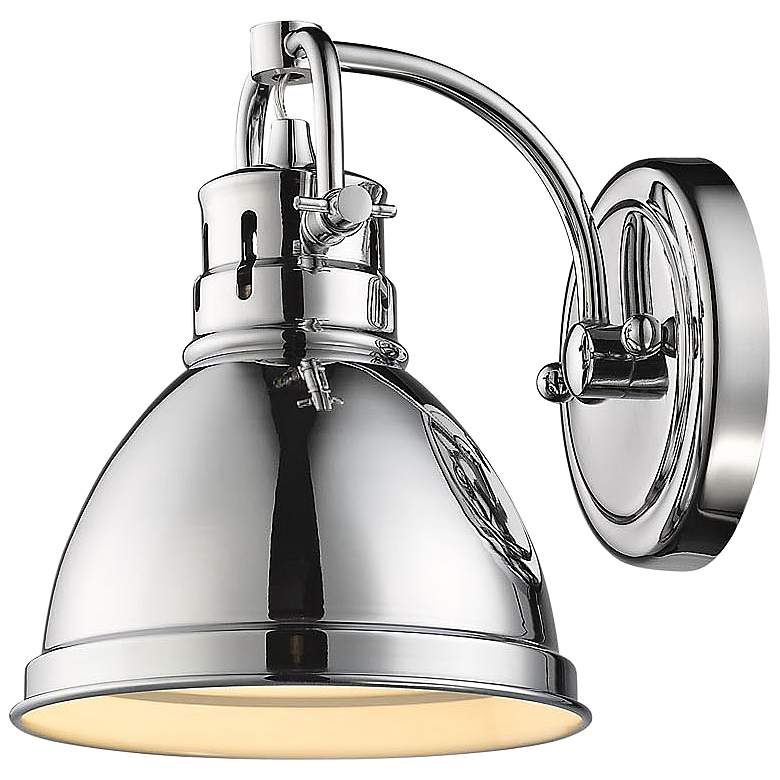 Image 2 Duncan 8 1/2" High Chrome Wall Sconce