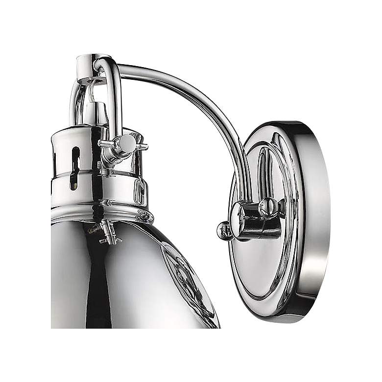 Image 3 Duncan 8 1/2" High Chrome Wall Sconce more views