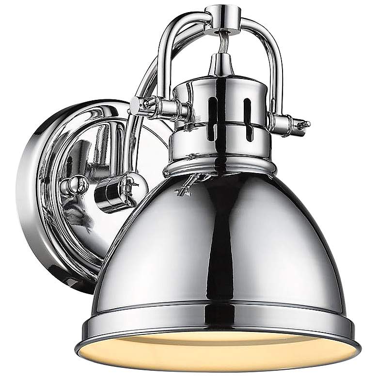Image 4 Duncan 8 1/2 inch High Chrome Wall Sconce more views