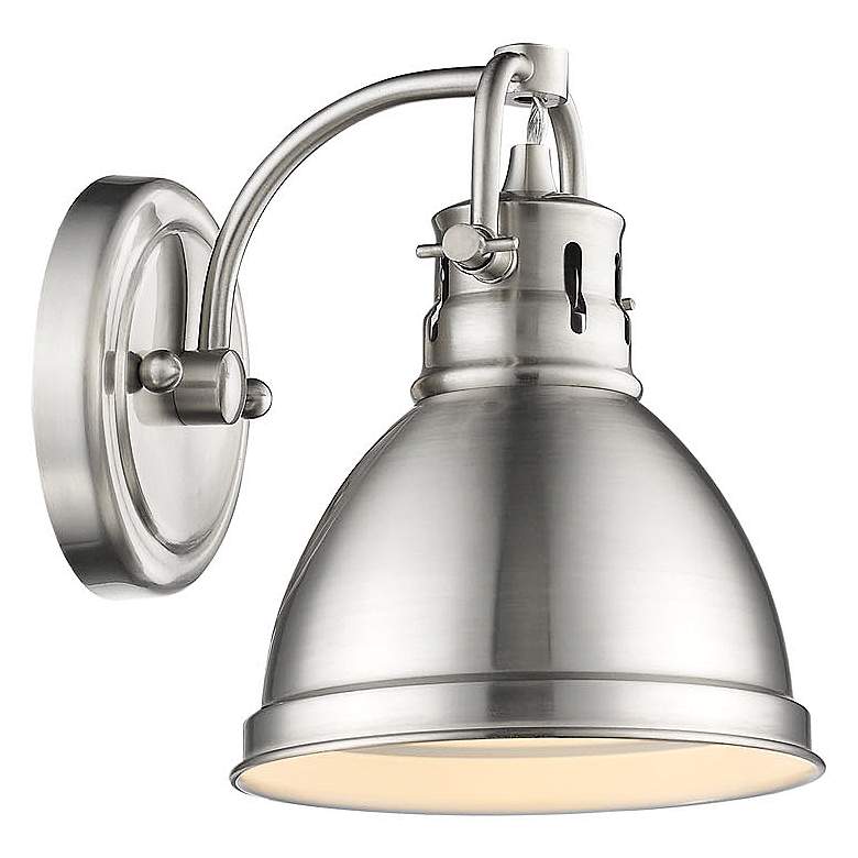 Image 1 Duncan 8 1/2" High Pewter Wall Sconce